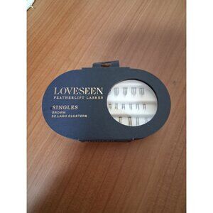 NWT Loveseen Featherlift Lashes Singles 32 Clusters Brown